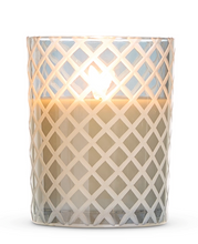 4" x 5" Glass Etched Battery Candle