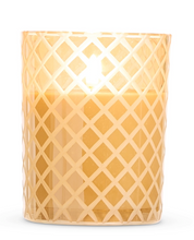 4" x 5" Glass Etched Battery Candle