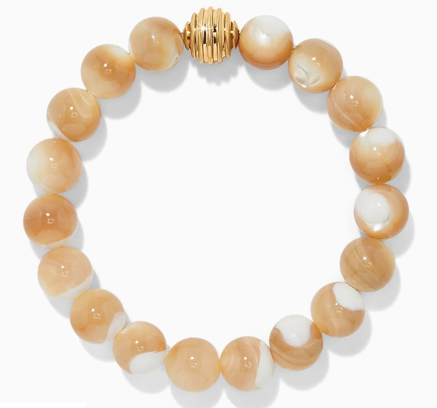Contempo Nuevo Rosado Mother Of Pearl Stretch Bracelet