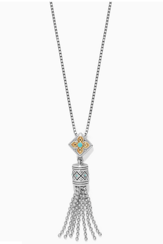 Mosaic Cerrillos Tassel Necklace