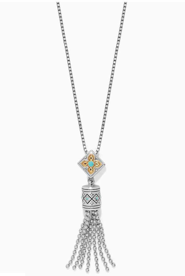 Mosaic Cerrillos Tassel Necklace