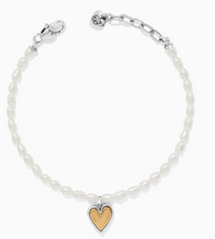 Cascade Embrace Pearl Heart Bracelet