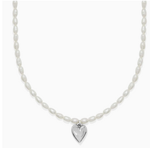 Cascade Embrace Pearl Heart Necklace