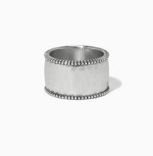 Pretty Tough Gem Wide Band Ring (Aqua)