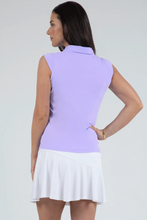 Solid Sleeveless Polo