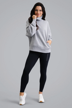 Micro Waffle Knit Snuggle Funnel Pullover