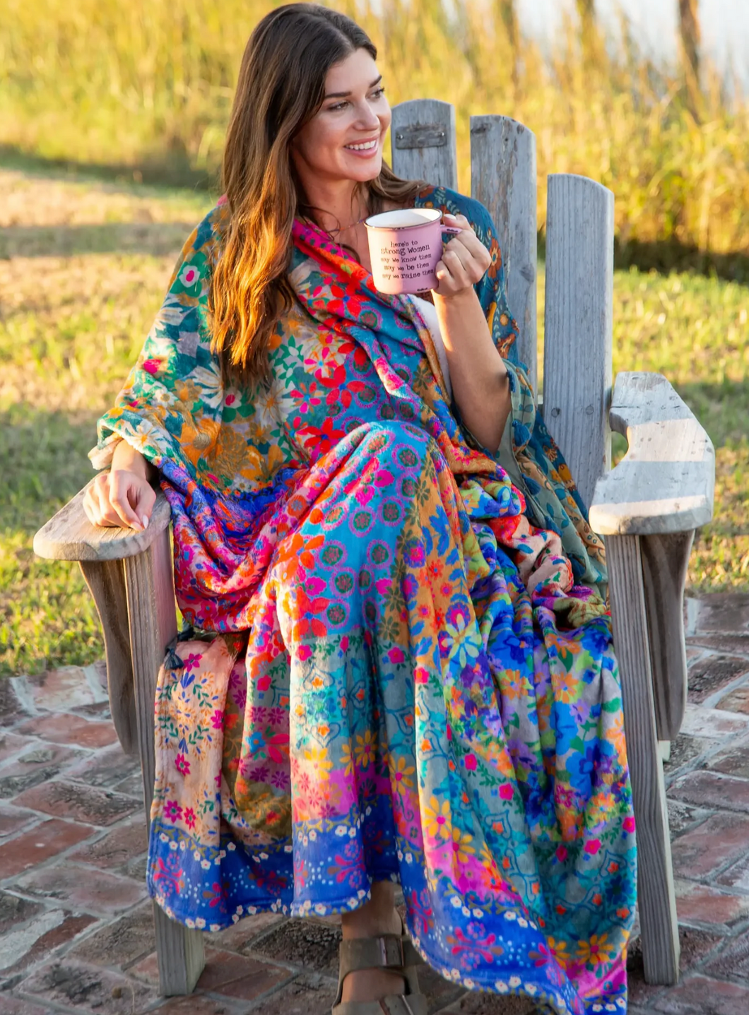 Double-Sided Cozy Throw Blanket