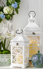 White Geometric Panel Lanterns