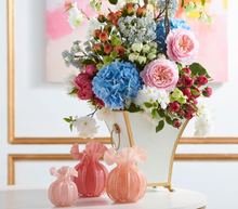 4.25" Pale Pink Ruffle Vase
