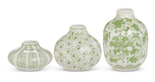 Green Bud Vases