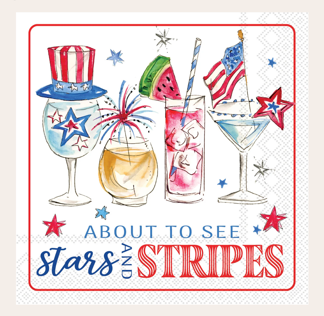 Stars & Stripes Cocktail Napkins