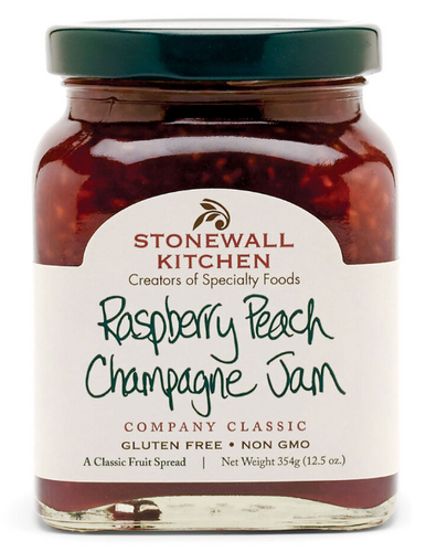 Raspberry Peach Champagne Jam