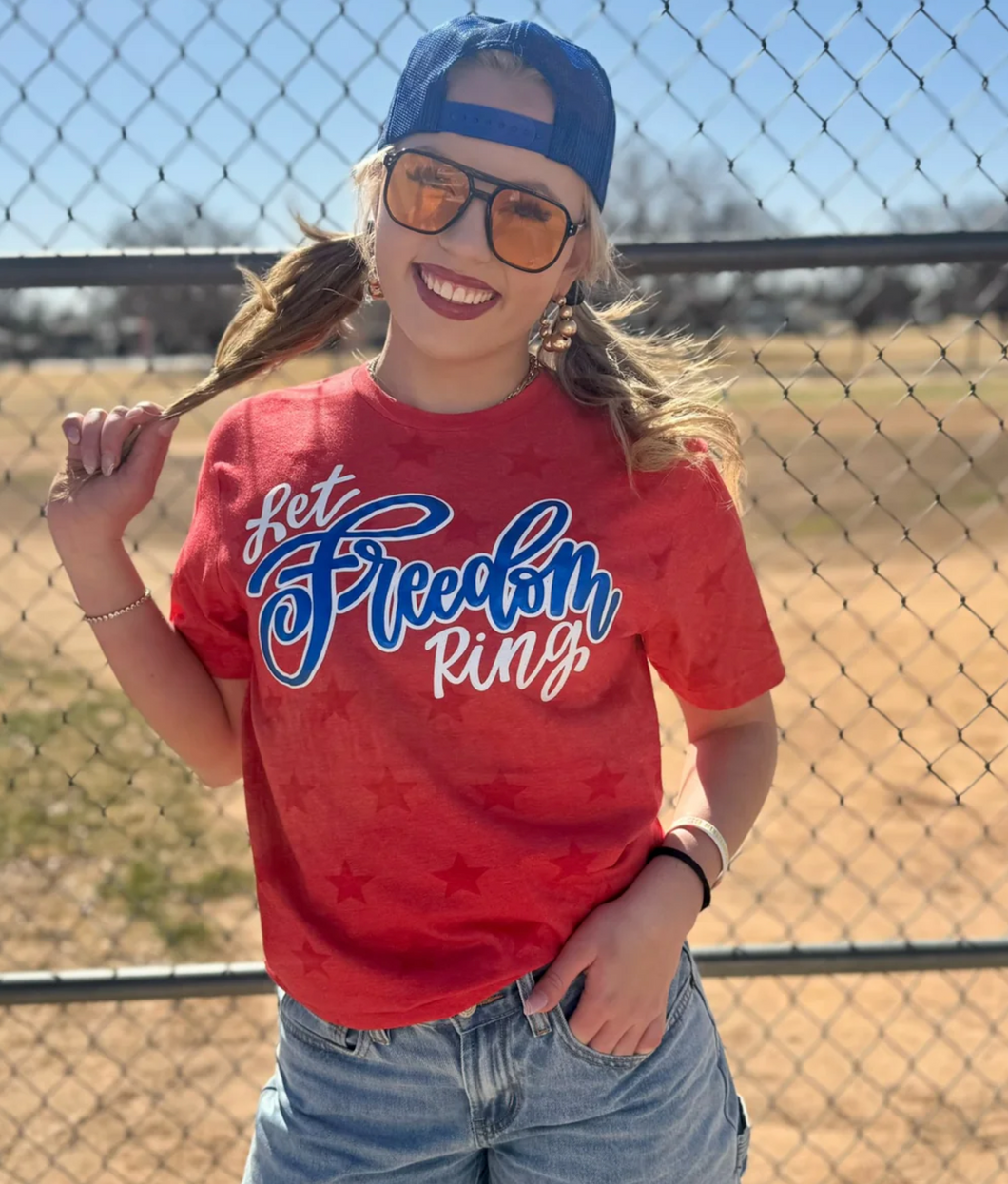 Let Freedom Ring Red Tee