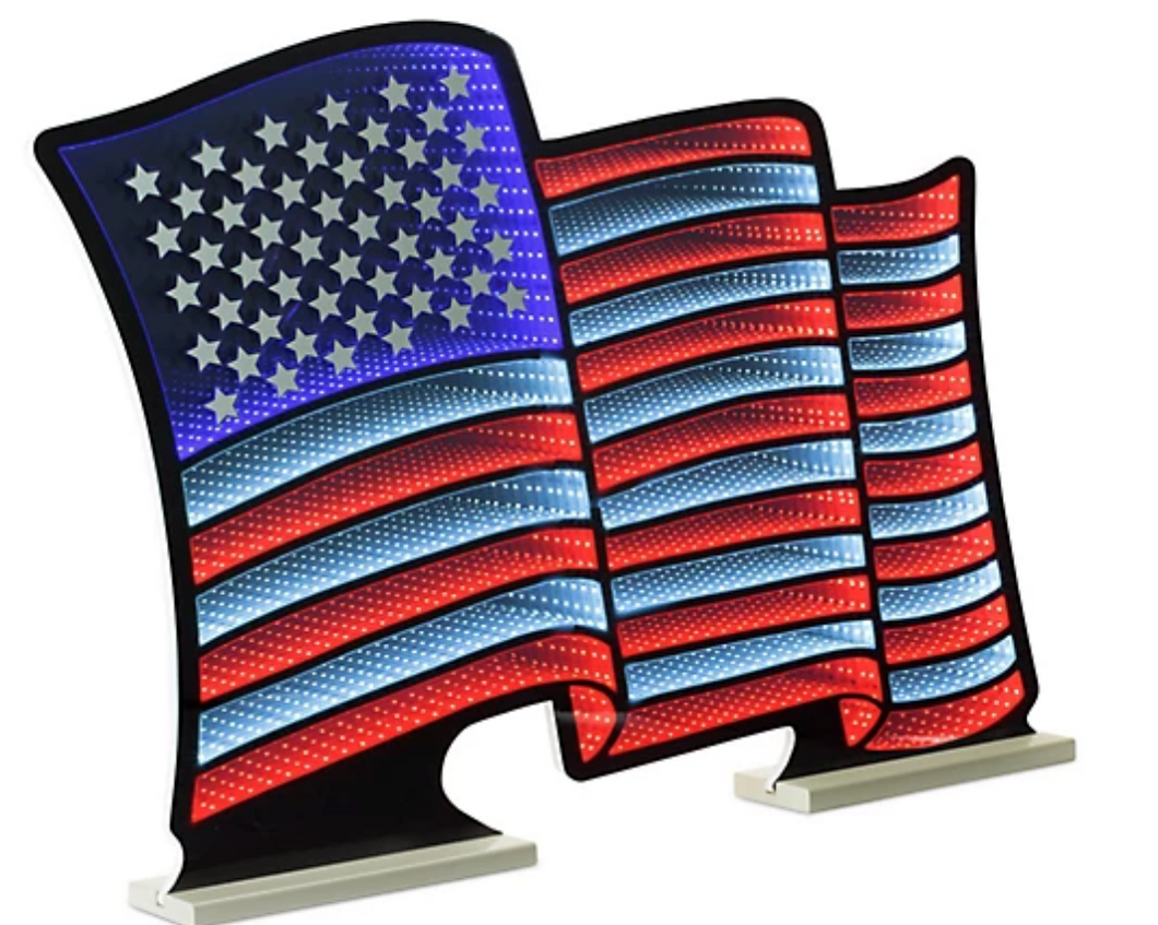 American Flag Waving Ekkolight