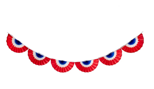 Honeycomb Paper Patriotic Bunting