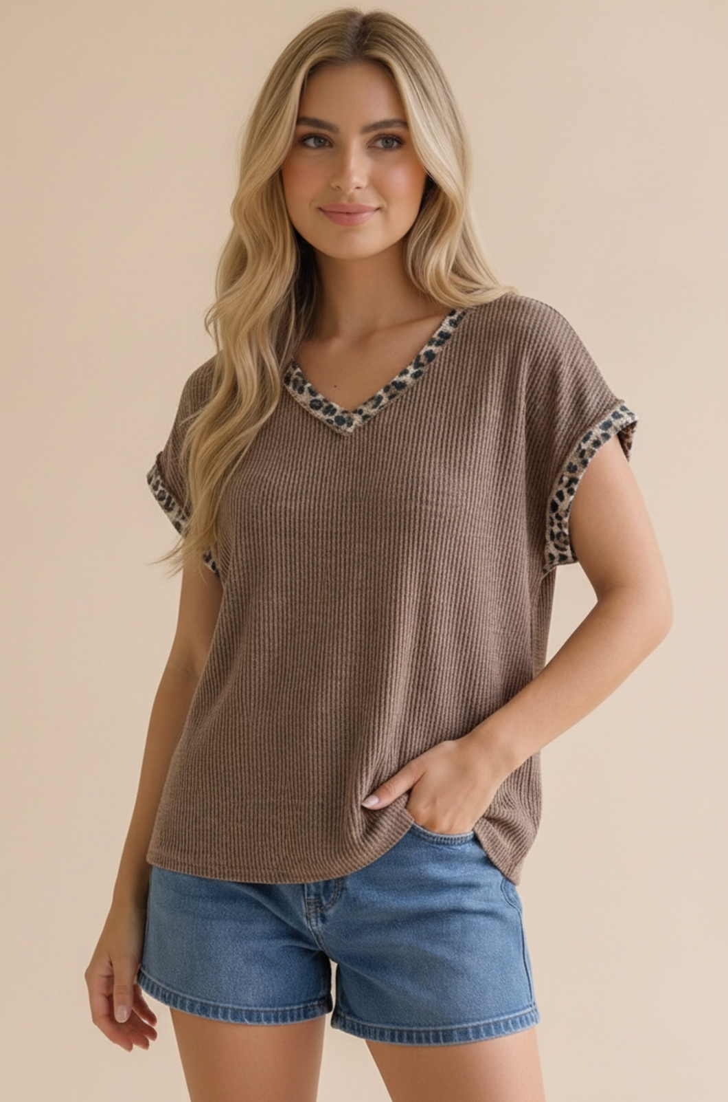 Wildly Chic Rib Knit Top