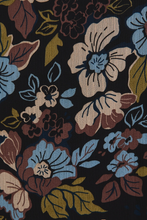 Notch Neck Long Sleeve Floral Top