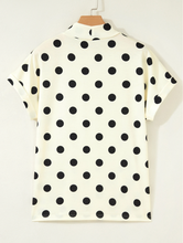Beige Polka Dot Dolman Top