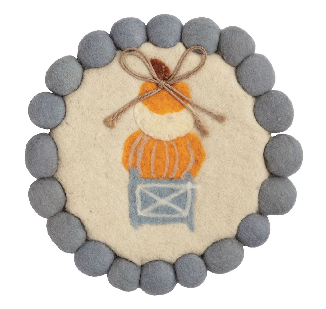 Three Pumpkin Trivet
