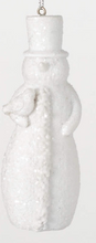 Frosted Snowman Ornament