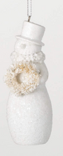 Frosted Snowman Ornament