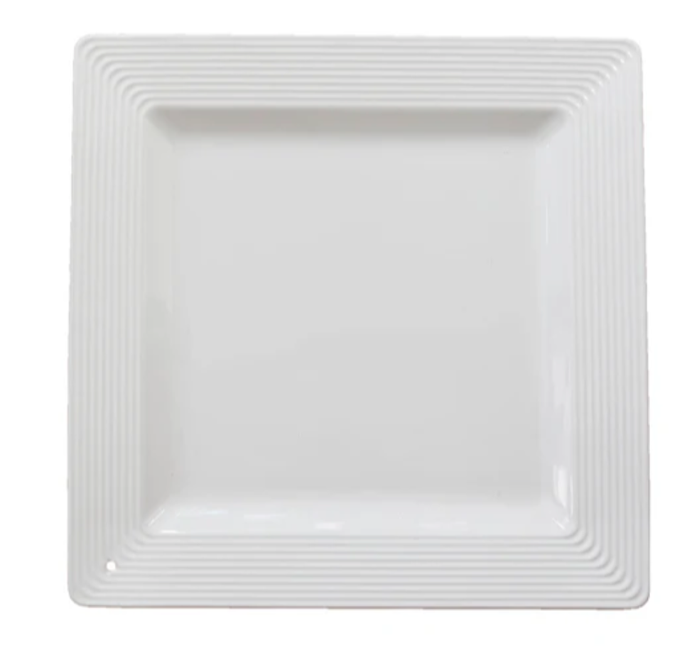 Square Platter Pinstripes