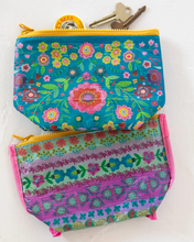 Small Recycled Reversible Zipper Pouch