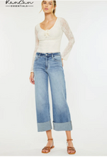 Leslie High Rise Crop Wide Jeans
