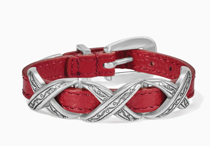 Kriss Kross Etched Bandit Bracelet (Lipstick)