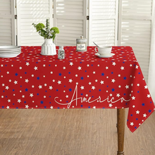 Patriotic Star Tablecloth 60x60 Inch