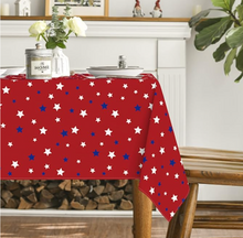 Patriotic Star Tablecloth 60x60 Inch