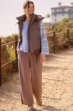Quilted Puffer Vest with Removable Hood