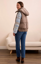 Quilted Puffer Vest with Removable Hood
