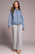 Quilted Lightweight Zip-Front Mock Neck Jacket
