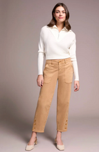Stretch Twill Patch Pocket Ankle Pants
