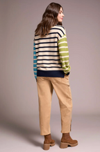 Multi Stripe Lightweight Crew Neck Swater