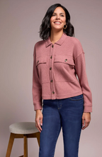 Brushed Waffle Knit Shacket