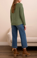 Long Sleeve Notch Collar Top