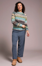 Boucle Yarn Mock Neck Puff Sleeve Sweater