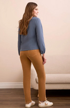 Tassel-Accent Split Neck Top