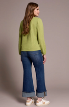 Tassel-Accent Split Neck Top