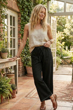 Wide Leg Drawstring Knit Pants