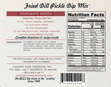 Artisan Kitchen Fried Dill Pickle Dip Mix-NEW RELEASE