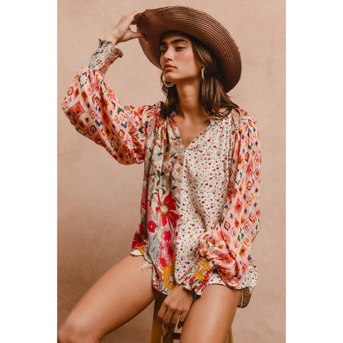 Floral Print Mix and Match Top