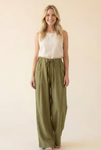 High-Waisted Wide-Leg Drawstring Pants