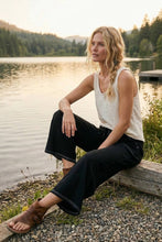 Wide Leg Drawstring Knit Pants