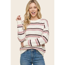 Honeycomb Multi Striped Sweater