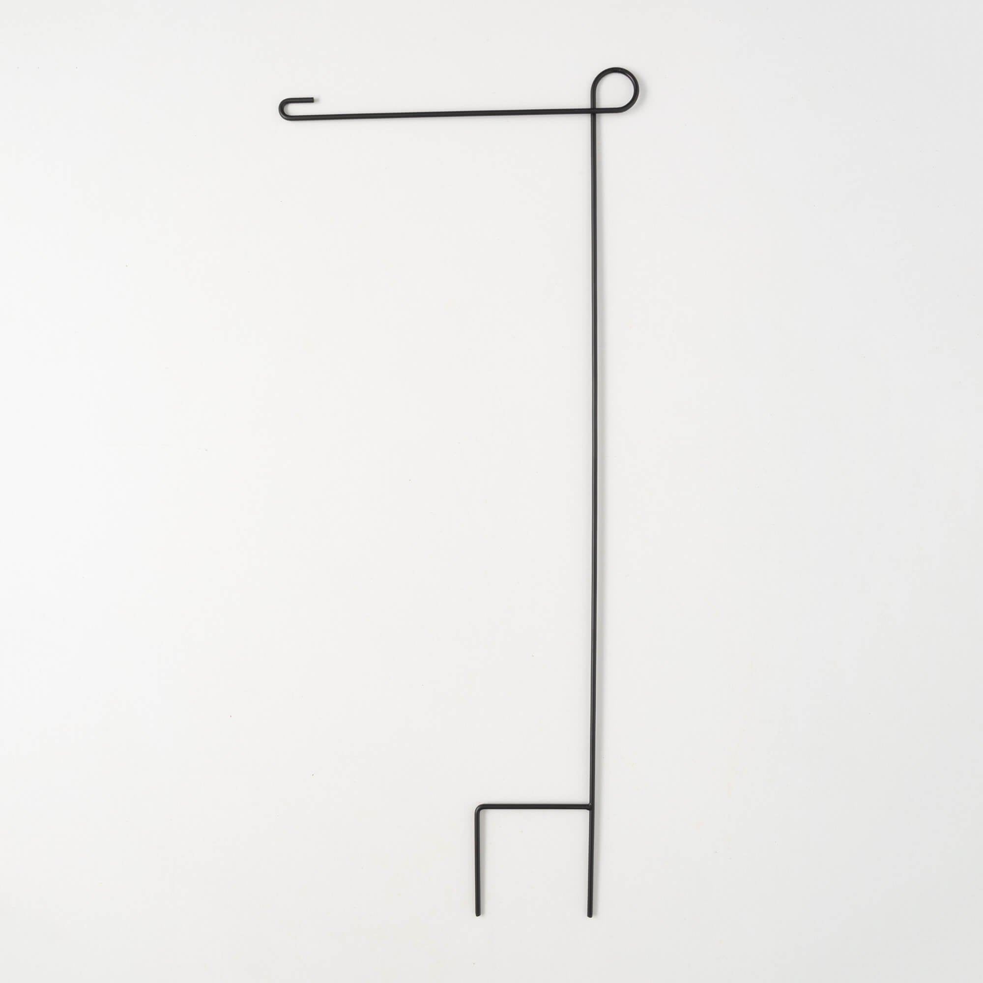 Black Metal Flag Pole Stake