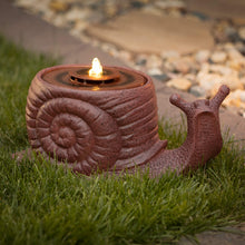 LED Copper Finish Snail Fountain