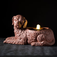 LED Copper Finish Dog Fountain